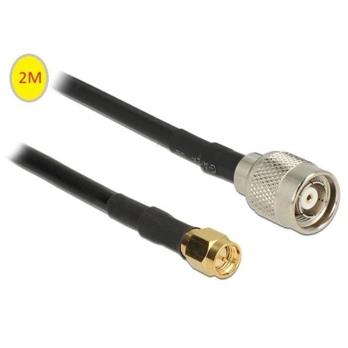 LOW ATTENUATION RF CABLE SMA-M / R-TNC (2M)